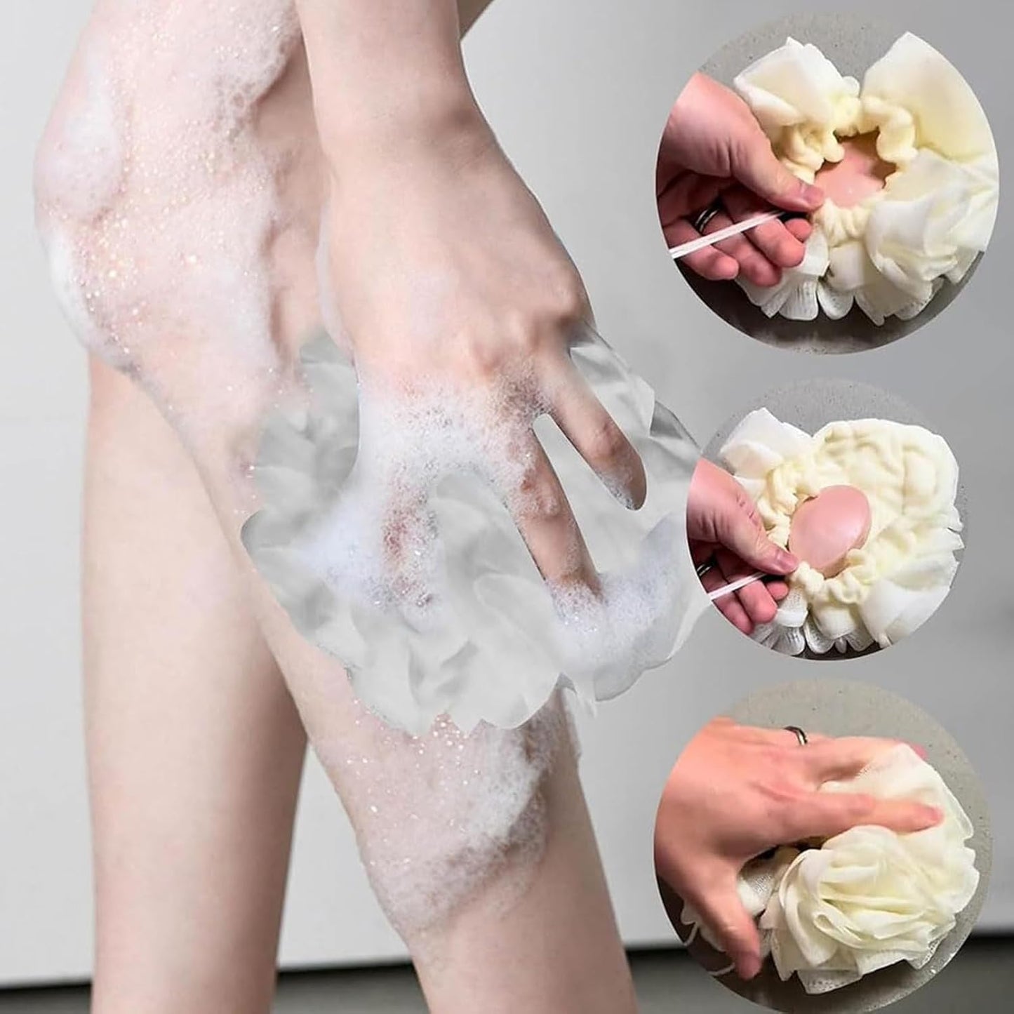 2-in-1 Bath Loofah Sponge