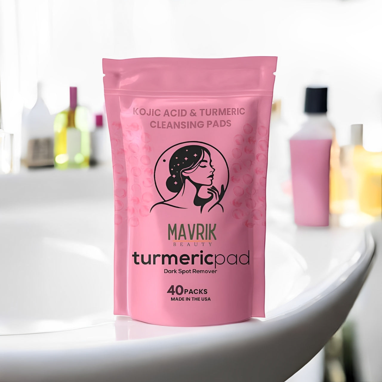 Turmeric Kojic Acid Cleansing Pads (40pc)